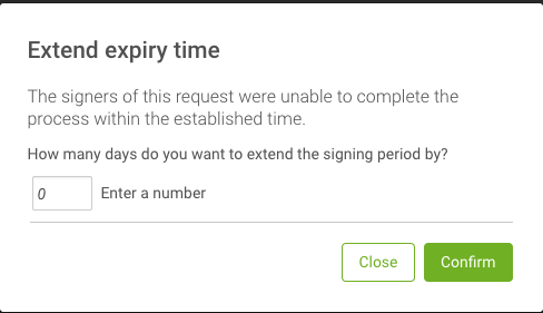 extend date expiration document decide confirm days many want next click